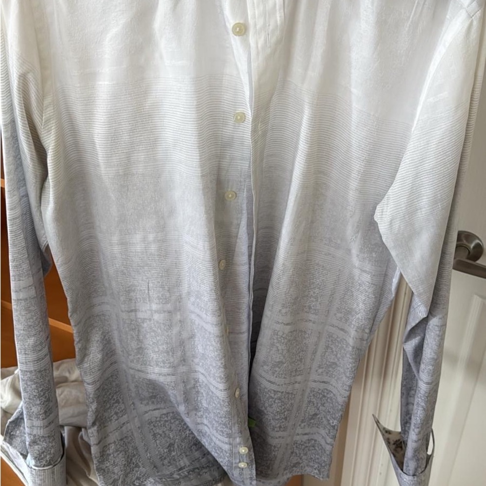 Gradient Button-Up Shirt
